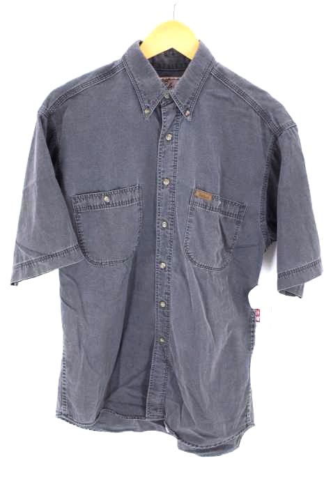 WOOLRICH(ウールリッチ) 90S USA製 コットンツイル半袖ワークシャツ メンズ トップス