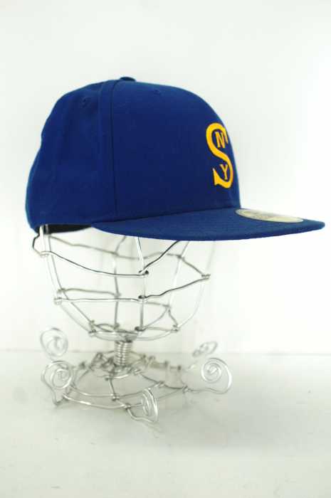 supreme × NEW ERA　(シュプリーム×ニューエラ) NYロゴ刺繍ベースボールキャップ メンズ 帽子