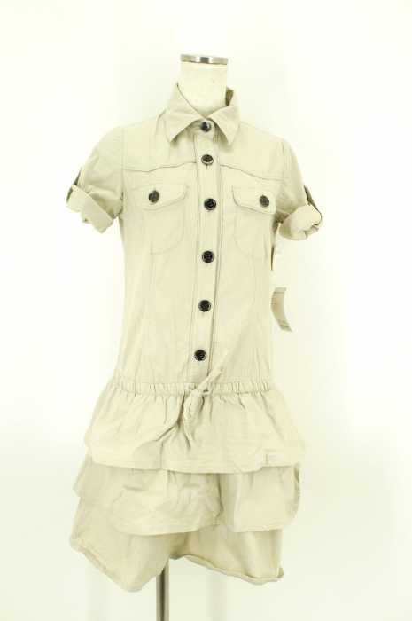 BURBERRY BLUE LABEL （バーバリーブルーレーベル） 半袖サファリシャツワンピース レディース ワンピース