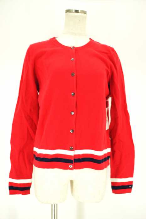 TOMMY HILFIGER (トミーヒルフィガー) ノーカラーカーディガン レディース トップス