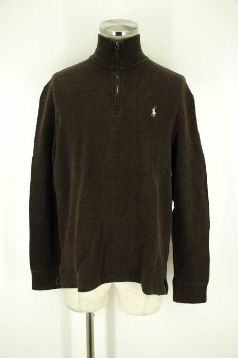 Polo by RALPH LAUREN （ポロバイラルフローレン） ハーフジップコットンニット メンズ トップス