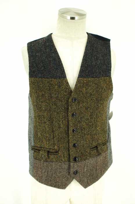 Harris Tweed (ハリスツイード) ウールツイードジレベスト メンズ トップス