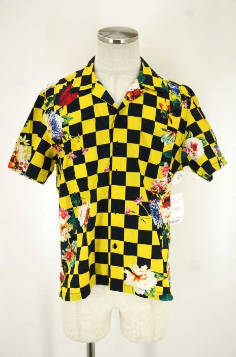 24karats （24カラッツ） Floral Checker Shirt SS  フローラルチェッカー半袖シャツ メンズ トップス