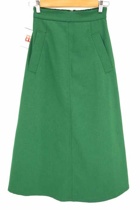 UNITED ARROWS green label relaxing （ユナイテッドアローズグリーンレーベルリラクシング） NFC ウエスト ベルト フレア ロング スカート レディース スカート