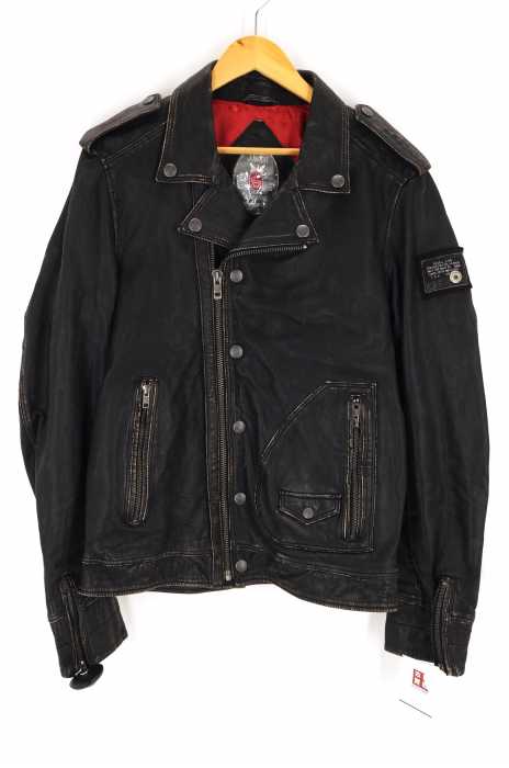 DIESEL （ディーゼル） SUPERIOR ラムレザーライダース メンズ アウター