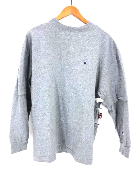 Champion（チャンピオン） ワンポイント刺繍長袖カットソー メンズ トップス