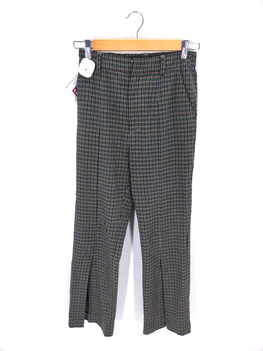 Ray BEAMS（レイビームス） 19AW ガンクラブチェックフロントスリットパンツ レディース パンツ