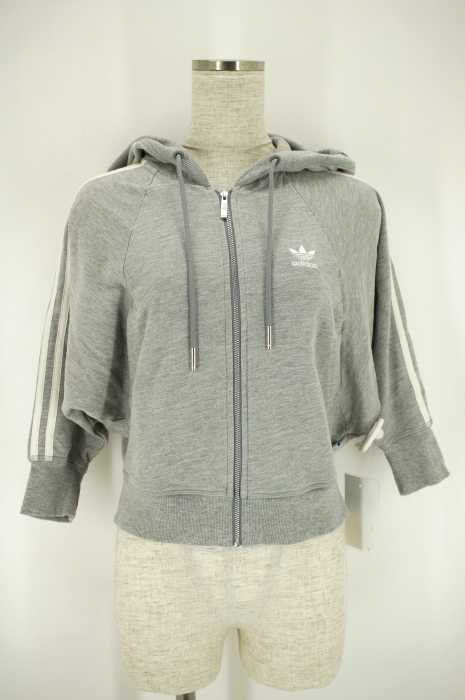 adidas （アディダス） ラグランスウェットジップパーカー レディース トップス