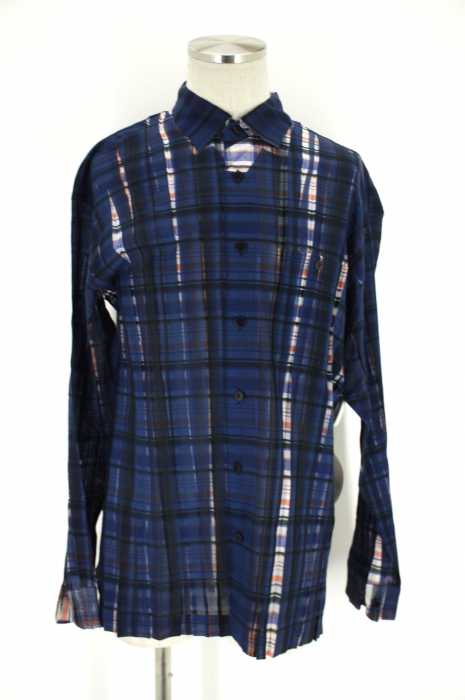 ISSEY MIYAKE (イッセイミヤケ) チェック柄ボタンシャツ メンズ トップス