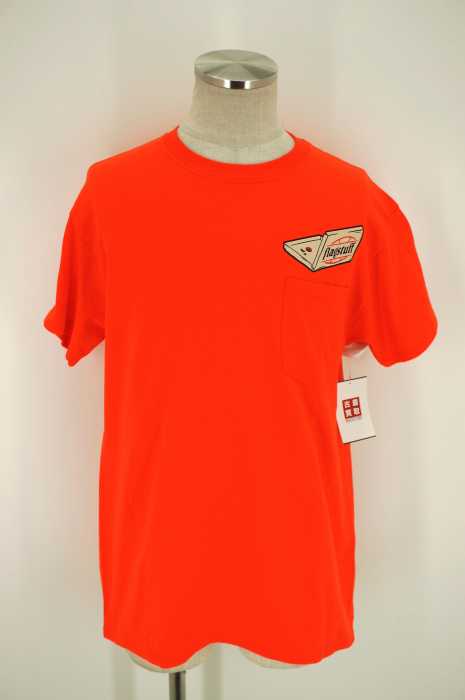 FLAGSTUFF×Lambda Takahashi×BEAUTY&YOUTH(フラッグスタッフ 高橋ラムダ ビューティーアンドユース) 16AW「PIZZA TEE」プリントTシャツ メンズ トップス