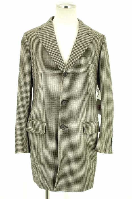 UNITED ARROWS green label relaxing （ユナイテッドアローズグリーンレーベルリラクシング） 千鳥柄カシミヤ混コート メンズ アウター