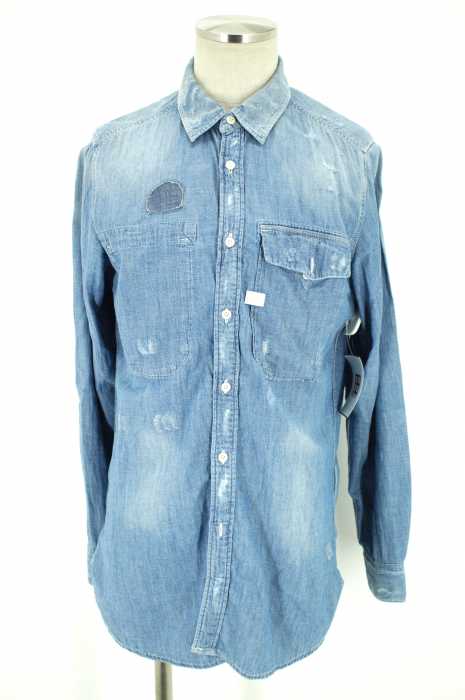 G-STAR RAW （ジースターロー） ダメージ加工 メンズ トップス