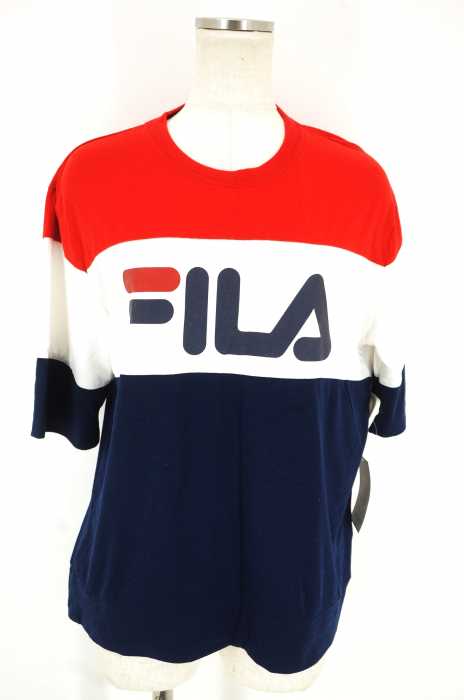 FILA （フィラ） トリコカラーロゴTシャツ レディース トップス