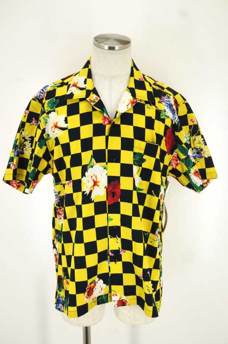 24karats （24カラッツ） Floral Checker Shirt SS  フローラルチェッカー半袖シャツ メンズ トップス