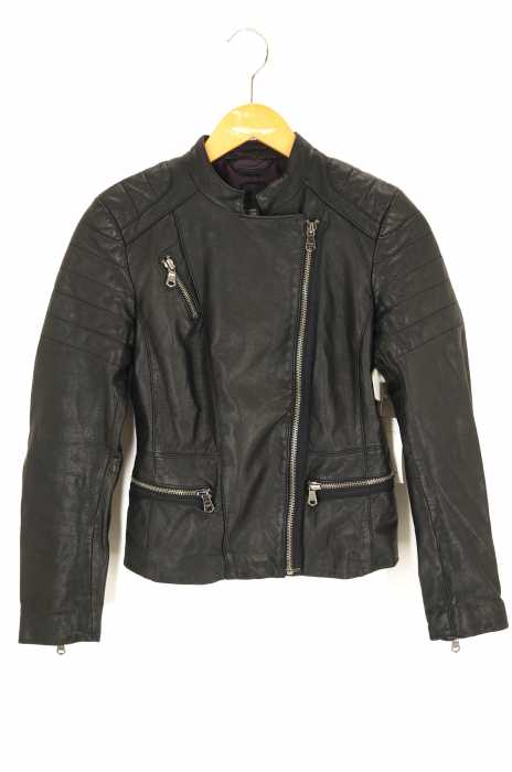 Gap （ギャップ） シープレザーバンドカラーシングルライダース レディース アウター