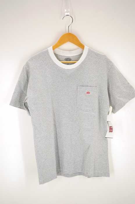 DANTON（ダントン） クルーネックボーダーポケットTシャツ メンズ トップス