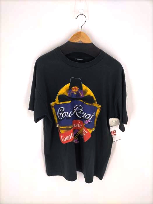 FRUIT OF THE LOOM（フルーツオブザルーム） 90S USA製 Crown Royal Country Music 95 両面プリントツアーTシャツ メンズ トップス