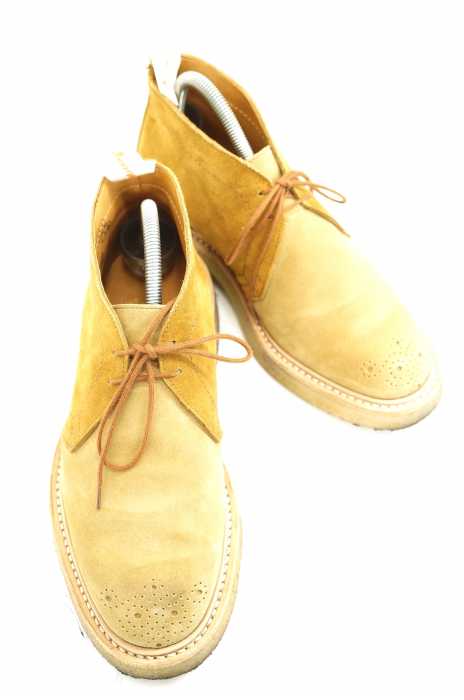 Tricker's × FilMelange(トリッカーズ フィルメランジェ) キルトタッセル スエードチャッカブーツ メンズ シューズ