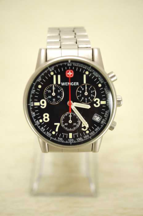 WENGER 7072X ウェンガー コマンド クロノグラフ メタルバンド付属 箱