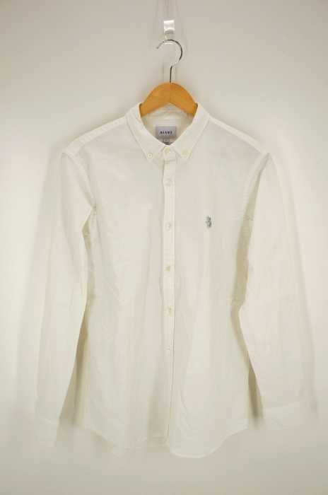 BEAMS  （ビームス） JAPANESE FABRIC ストレッチ オックスフォード ワンポイント シャツ メンズ トップス