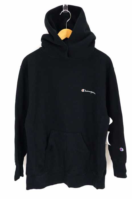 フレイアイディー チャンピオンコラボ　フーデットプルオーバー 黒 完売 Champion×FRAY I.D （チャンピオンフレイアイディー） リバース