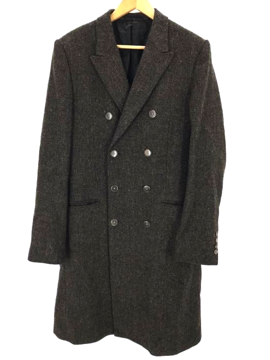 LAD MUSICIAN（ラッドミュージシャン） HERRINGBONE TWEED DOUBLE BREASTED CHESTER COAT メンズ アウター