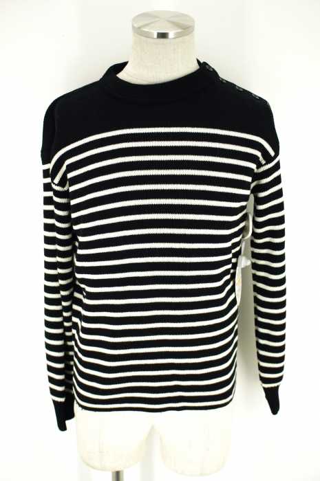 SAINT LAURENT PARIS (サンローラン) 15AW ボーダーニットセーター メンズ トップス