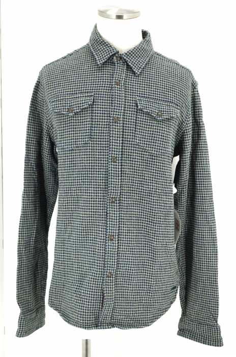 SCOTCH&SODA （スコッチアンドソーダ） 千鳥柄エルボーパッチシャツ メンズ トップス