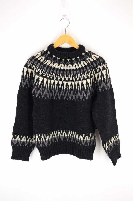 GUERNSEY WOOLLENS （ガンジーウーレンズ） NORDIC PATTERN CREW NECK SWEATER メンズ トップス