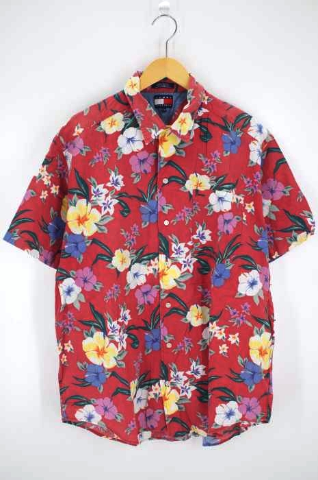 TOMMY HILFIGER（トミーヒルフィガー） リネン混アロハシャツ メンズ トップス