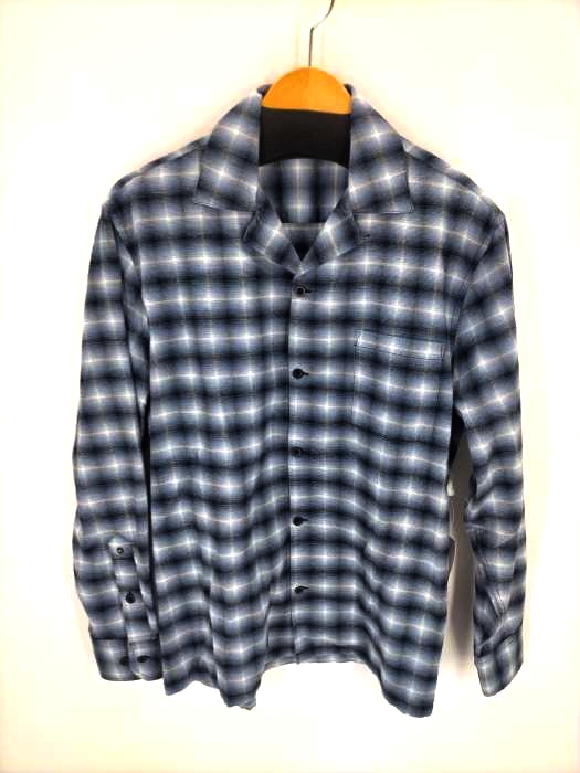DENHAM（デンハム） BARRETT SHIRT FCC オンブレチェックオープンカラーシャツ メンズ トップス