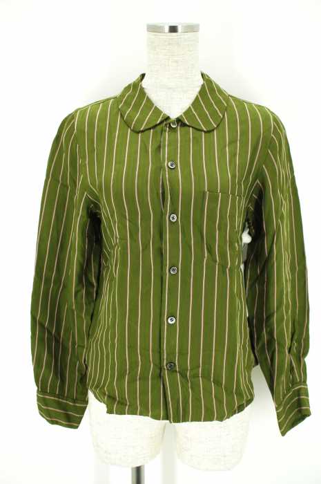 tricot COMME des GARCONS （トリココムデギャルソン） AD2000　ストライプ柄ポケットシャツ レディース トップス