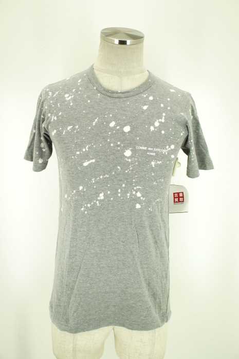 COMME des GARCONS HOMME （コムデギャルソンオム） 13SS ブリーチ加工胸ロゴTシャツ メンズ トップス