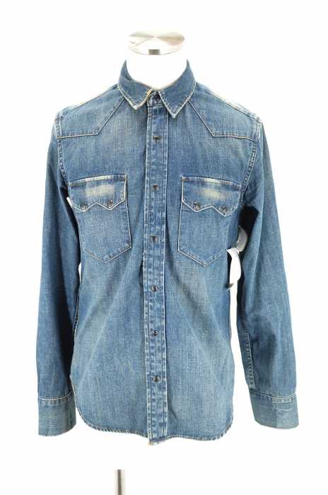 Gap （ギャップ） USED加工ウエスタンデニムシャツ メンズ トップス
