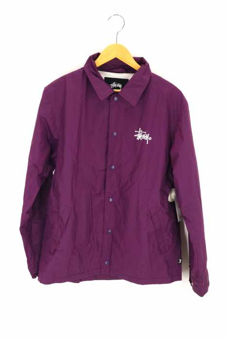 STUSSY (ステューシー) ストックロゴ コーチジャケット プリント 希少カラー メンズ アウター