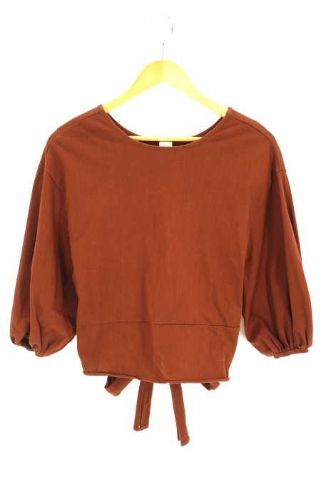 ELIN (エリン) Jersey back bow top レディース トップス