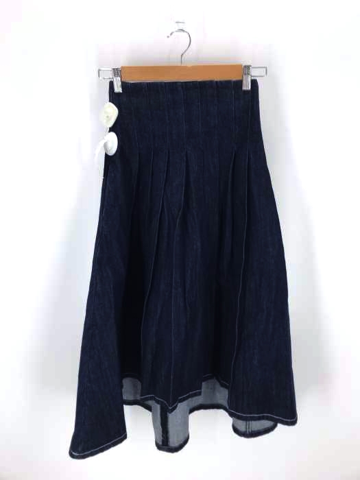 ECLIN(エクラン) フロントタックデニムスカート レディース パンツ