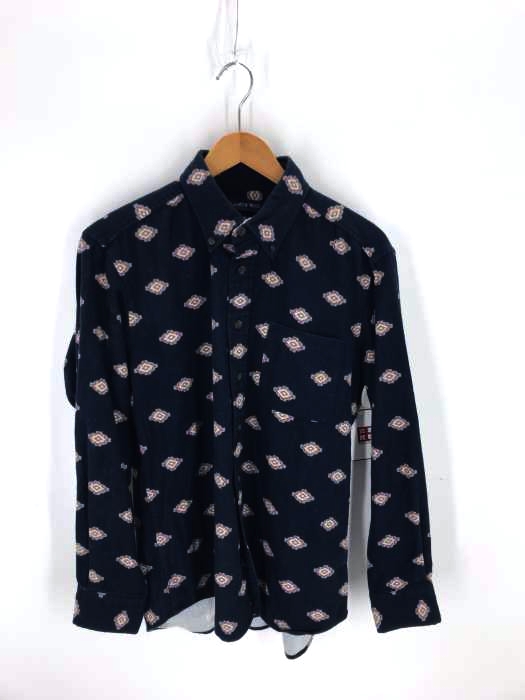 LANDS END（ランズエンド） 総柄ボタンダウンシャツ メンズ トップス