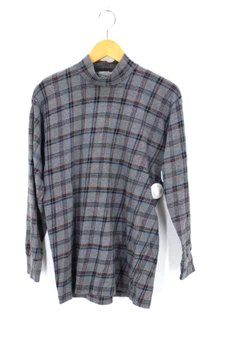 COMME des GARCONS HOMME（コムデギャルソンオム） 90S チェック柄モックネックTシャツ メンズ トップス