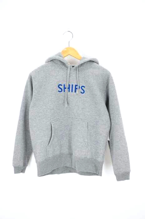 SHIPS（シップス） SHIPSロゴ ビッグシルエット エンブロイダリー パーカー メンズ トップス