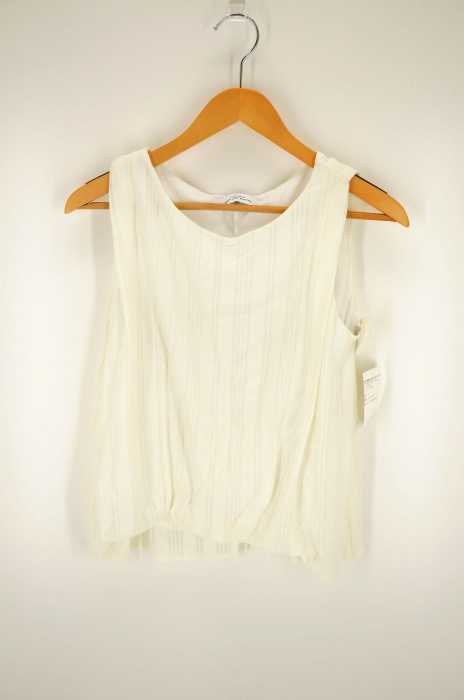 UNITED ARROWS green label relaxing （ユナイテッドアローズグリーンレーベルリラクシング） シャドーストライプ リッタイ ノースリーブ カットソー レディース トップス