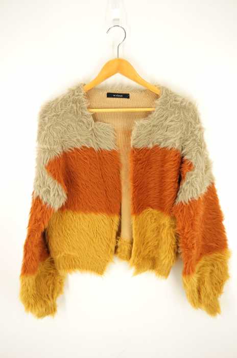 w closet （ダブルクローゼット） フェザーヤーンシャギーカーデ モヘア レディース トップス