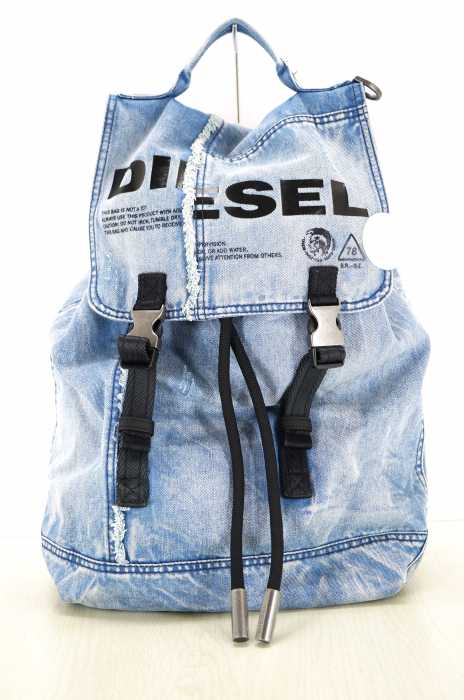 DIESEL （ディーゼル） ロゴプリントデニムバックパック メンズ バッグ