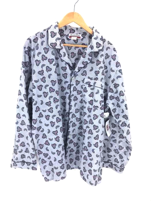 Manhattan（フルギ） パイピングペイズリー柄シャツ メンズ トップス