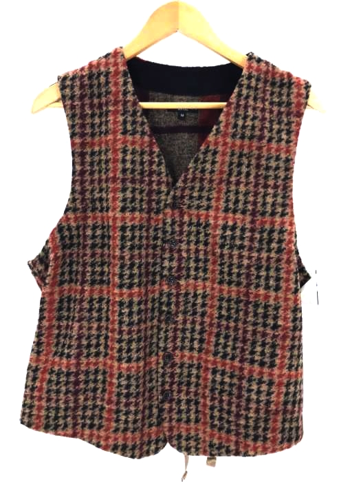Engineered Garments（エンジニアードガーメンツ） マルチカラー 千鳥格子 チェック ベスト メンズ トップス