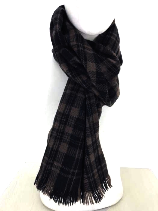MARGARET HOWELL（マーガレットハウエル） カシミヤ混チェック柄ストール メンズ ファッション雑貨