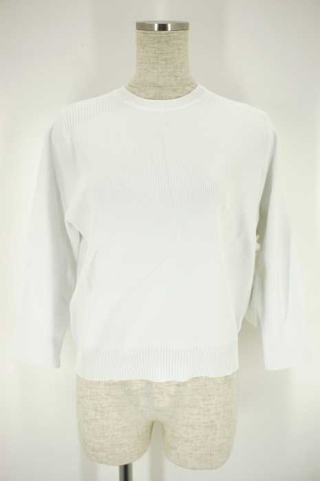 CLANE(クラネ) BASIC COMPACT SHORT SLEEVE KNIT　レーヨンニット レディース トップス