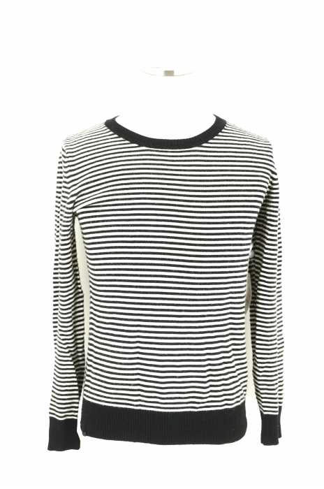 nano universe （ナノユニバース） MERINO WOOL ボーダーウールニット メンズ トップス