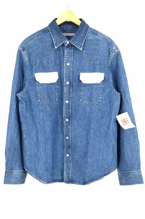 Calvin Klein Jeans（カルバンクラインジーンズ） 18SS  ARCHIVE WESTERN DENIM SHIRT   コントラストウエスタンデニムシャツ メンズ トップス