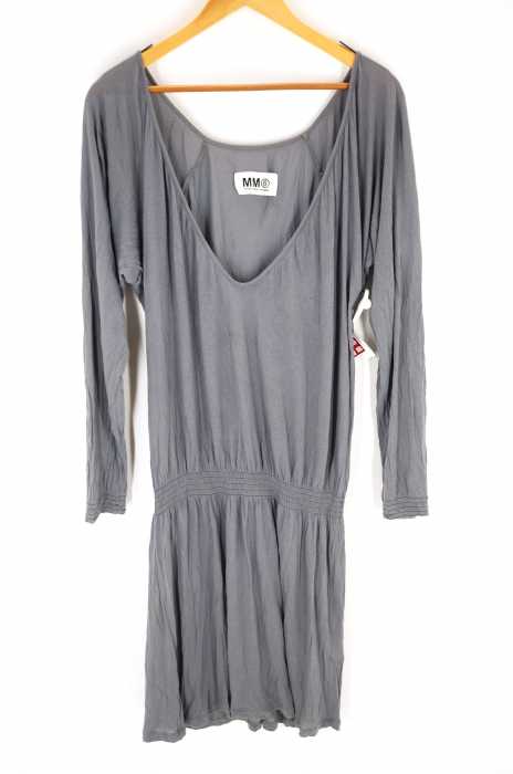 MM6 Maison Margiela (エムエムシックス メゾンマルジェラ) ウエストゴム レーヨンカットソーワンピース レディース ワンピース